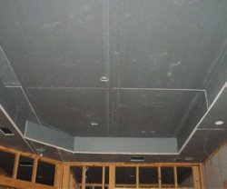 Монтаж гипсокартона на потолок